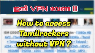 Tamilrockers New link 2021  How to access Tamilrockers without VPN [upl. by Grishilde590]