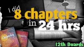 Class 12th chemistry in 24 hrs  My intense study challenge [upl. by Solorac962]