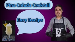 Pina Colada Cocktail easy recipe PinaColadacocktail TheMasalaMind viralrecipe [upl. by Arimahs]