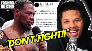 BAD NEWS GERVONTA DAVIS REACTS TO LAMONT ROACH BACKLASH TELLS CRITICS DO THIS IF U DONT LIKE IT [upl. by Janos]