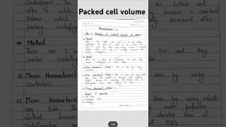 Packed cell volume Hematocrit practical hematology education mlt biology practicalnotesshort [upl. by Leiso702]