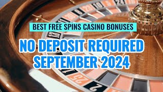 Best Free Spins Casino Bonuses Promotions for September 2024 [upl. by Gearhart]