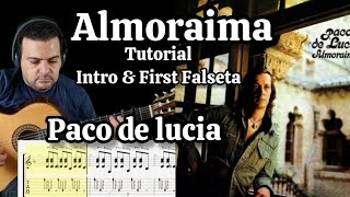 Paco de lucia Almoraima Tutorial [upl. by Anaihr]