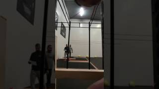 Ashton de Queljoe Masters throwdown wod 3 [upl. by Kcir]