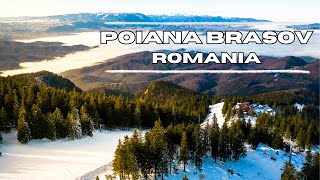 Poiana Brasov Romania December 2023  4K Drone Footage [upl. by Merrily]