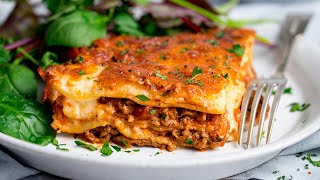 Easy Homemade Lasagne Recipe  Perfect Family Comfort Food [upl. by Dalis174]