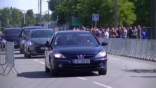 Cortège présidentiel de François Hollande à Denain [upl. by Luing446]