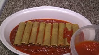 Como hacer Canelones rellenos de carne con queso y al horno [upl. by Rosette]