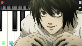 Ls Cancion Death Note  Piano Tutorial 🎹 [upl. by Rednasela]