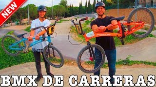 PROBAMOS UNA BMX DE CARRERAS  Pico el cuadro de mi bici en un muro [upl. by Ede]