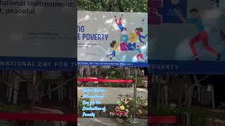 Commemoration of United Nations October17 InternationalfortheEradicationofPoverty [upl. by Filmer581]