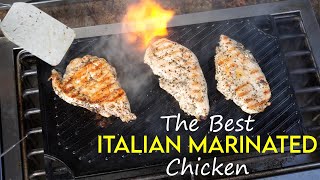 EASY ITALIAN CHICKEN MARINADE  amazing chicken breast recipe  great for the grill or Skillet [upl. by Thgirw]