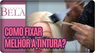 Como fixar a tintura no cabelo  Alô Sylvio  Sempre Bela 151017 [upl. by Restivo]