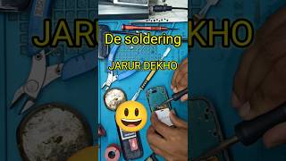 Soldering Kaise Karte Hain  🎁 repair viralvideo ytshorts mobilerepairsolution [upl. by Airdnaxila477]