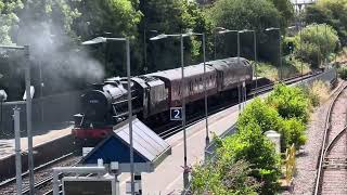 47812 with Black 5 44871 passing Redbridge with 5Z71 [upl. by Atsilac]