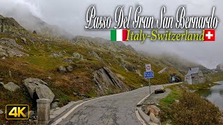 Driving across the 2469 meter high Great St Bernard Pass  From Italy to Switzerland [upl. by Athalla196]