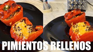 Receta Fácil de Pimientos Rellenos al Horno  Deliciosos y Saludables 🌶️ [upl. by Bushore]