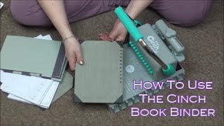 How To Use The Cinch Book Binding Machine [upl. by Quickman]