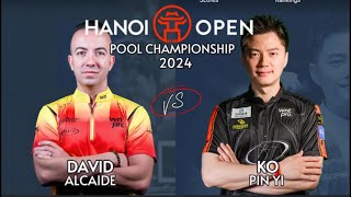 David Alcaide vs Ko Pin Yi  2024 Hanoi Open Pool Championship Highlights [upl. by Victor955]