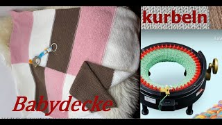 Babydecke Kurbeln mit addi express kingsize [upl. by Anilatac]