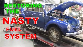 How To Fix When old gas turns to Glue VW Bug Parked 30 Years [upl. by Pussej]