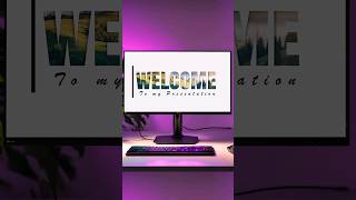 Viral Welcome Slide in PowerPoint powerpoint powerpointtemplate welcome [upl. by Danit474]