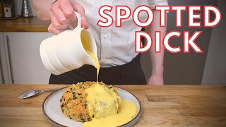 How to make a Traditional BRITISH Pudding Spotted Dick  Comforting amp Decadent English Dessert [upl. by Inaniel904]