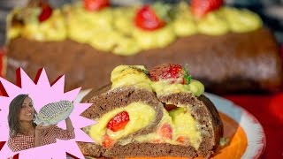 Rotolo alle Fragole Vegan [upl. by Jaunita]