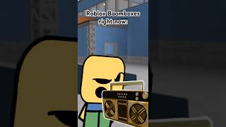 Roblox boomboxes right now roblox ksi funny fyp mm2 memes [upl. by Dabbs]