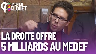 🔴 La droite offre 5 milliards au Medef [upl. by Lebyram]