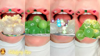 ASMR TAPIOCA BUBBLE BOBA BALLS  POP ROCK POPPING CANDY SATISFYING EATING SOUNDS [upl. by Ramhaj]