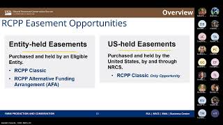 2024 Regional Conservation Partnership Program RCPP NFO Easement Informational Webinar [upl. by Spielman416]