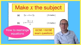 How to make x the subject rearranging equations [upl. by Russi947]