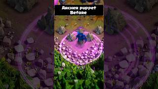 Archer puppet ability then vs now  Clash of Clans  shorts coc shortsfeed [upl. by Ttelrats687]