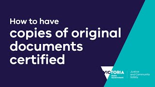 How to have copies of original documents certified [upl. by Darice]