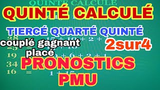 PRONOSTICS PMU QUINTÉ Lundi 2 Décembre 2019 [upl. by Alayne]