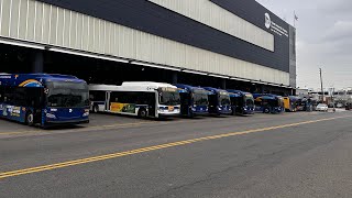 MTA Bus  Grand Avenue Depot Revisited [upl. by Chickie]