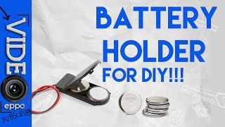 BUTTON CELL Coin Cell HOLDER WITH SWITCH FOR DIY [upl. by Engeddi]