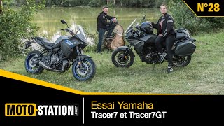 Essai Yamaha Tracer7 et Tracer7 GT  sans hésitation la GT [upl. by Leid91]