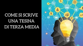 Tesina terza media come si scrive [upl. by Elleinnod]