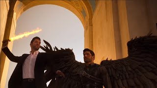 Lucifer Ending  Lucifer cuts off Michaels wings Lucifer becomes God [upl. by Melessa]