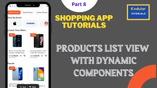 Kodular Tutorials NoCoding Required  Products List View With Dynamic ComponentsMalayalam [upl. by Atenek]