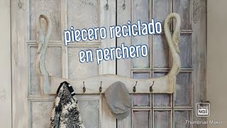 RECICLAJE PIECERO CAMA A PERCHERO [upl. by Feodor786]