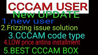 CCCAM user new information new user amp Frizzing issues relative [upl. by Kristyn349]