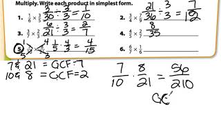 G6 41 Applying GCF amp LCM to Fraction Operations [upl. by Sissie]