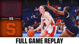 Fairleigh Dickinson vs Syracuse Full Game Replay  202425 ACC Women’s Basketball [upl. by Ardnued158]