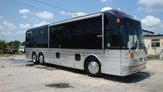 Bus amp Car Company Silver Eagle RV Bus with Slideout  For Sale Florida [upl. by Elohc]