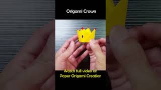 Origami Paper Crown origami paperorigamicreation crown [upl. by Jazmin403]