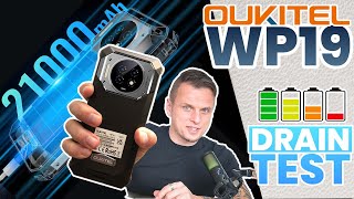 OUKITEL WP19 21000mAh BATTERY DRAIN TEST 🪫 [upl. by Elboa]