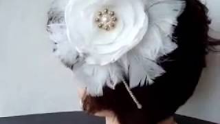 MAKE A BRIDAL FEATHER HEADPIECE [upl. by Ronyam]